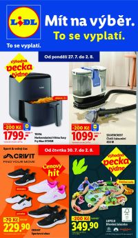 aktuální leták Lidl 27.7.2026-2.8.2026
