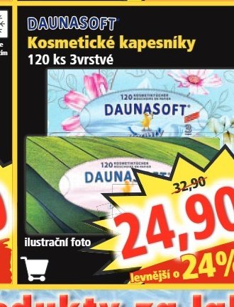 DAUNASOFT Kosmetické kapesníky