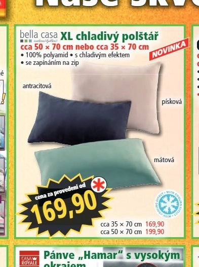bella casa XL chladivý polštář
