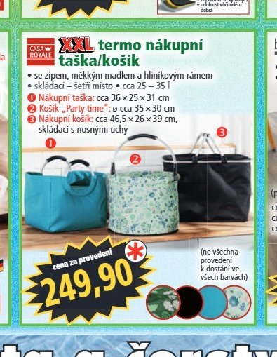 XXL termo nákupní taška/košík