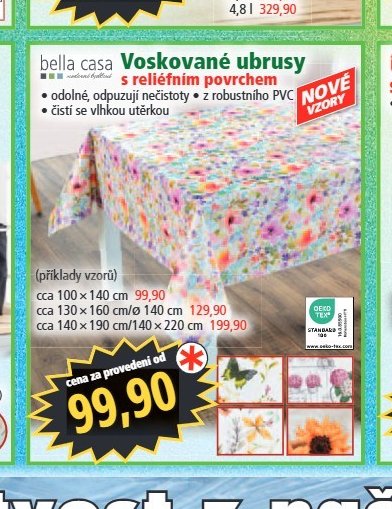 bella casa Voskované ubrusy