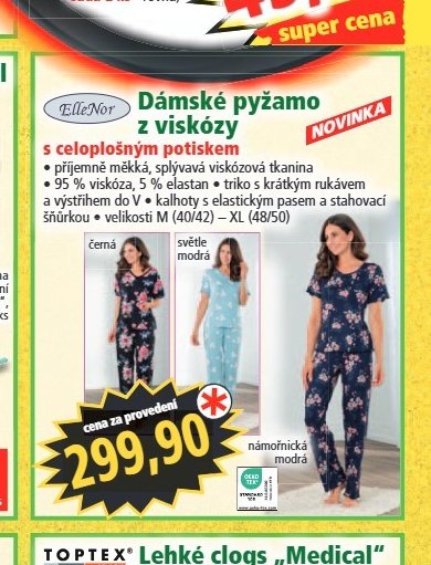 Dámské pyžamo z viskózy