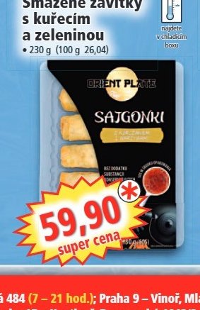 Smažené závitky s kuřecím a zeleninou