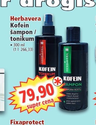 Herbavera Kofein šampon / tonikum