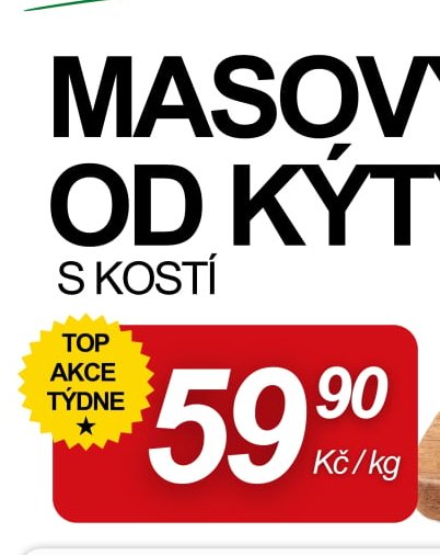 Masový kříž od kýty s kostí