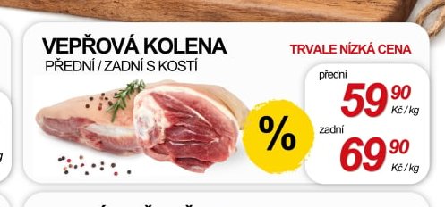 Vepřová kolena přední / zadní s kostí