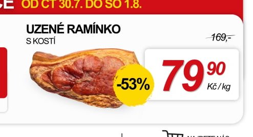 Uzené ramínko s kostí