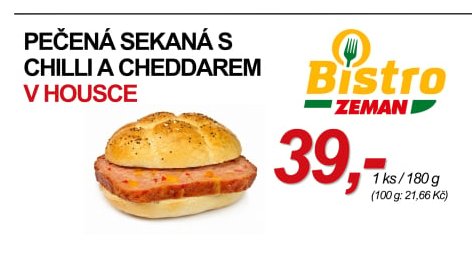 PEČENÁ SEKANÁ S CHILLI A CHEDDAREM V HOUSCE