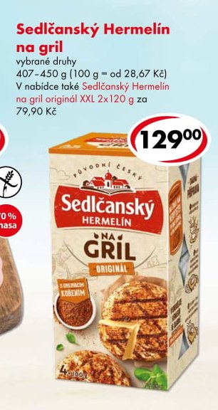 Sedlčanský Hermelín na gril