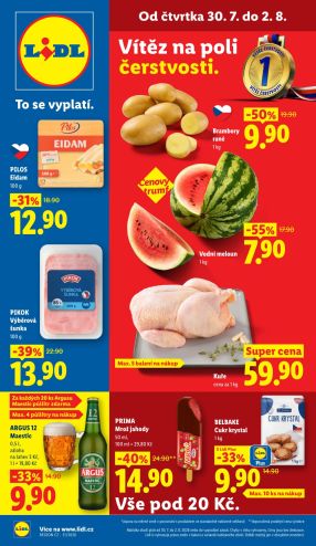 aktuální leták Lidl 30.7.2026-2.8.2026