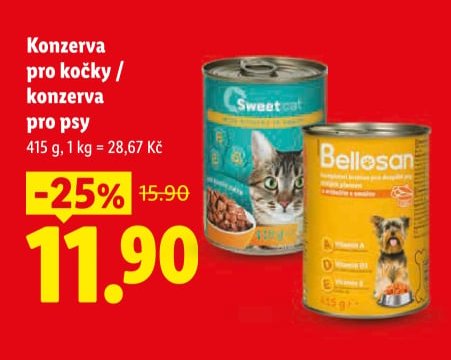 Konzerva pro kočky / konzerva pro psy 415 g