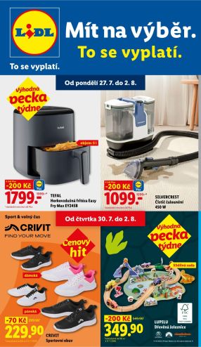 aktuální leták Lidl 27.7.2026-2.8.2026