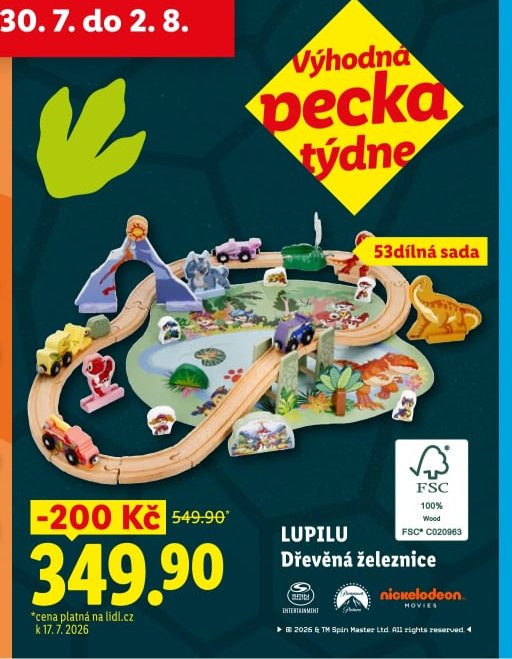LUPILU Dřevěná železnice