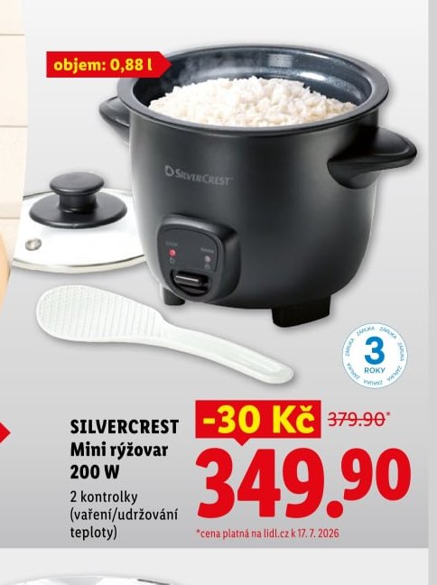 Silvercrest Mini rýžovar 200 W