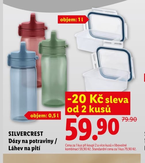 SILVERCREST Dózy na potraviny / Láhev na pití