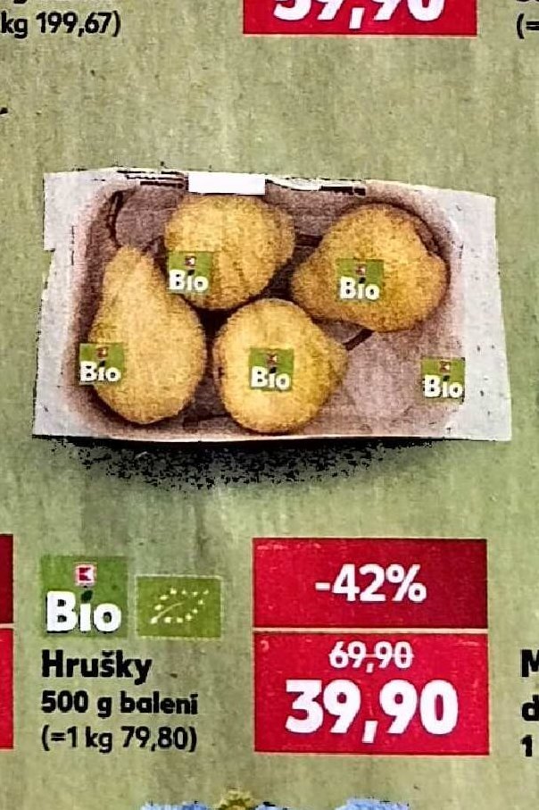 Hrušky 500 g balení