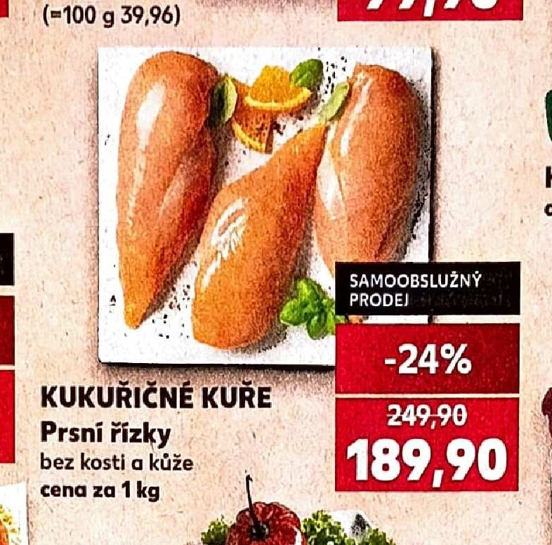 Kukuřičné kuře prsní řízky