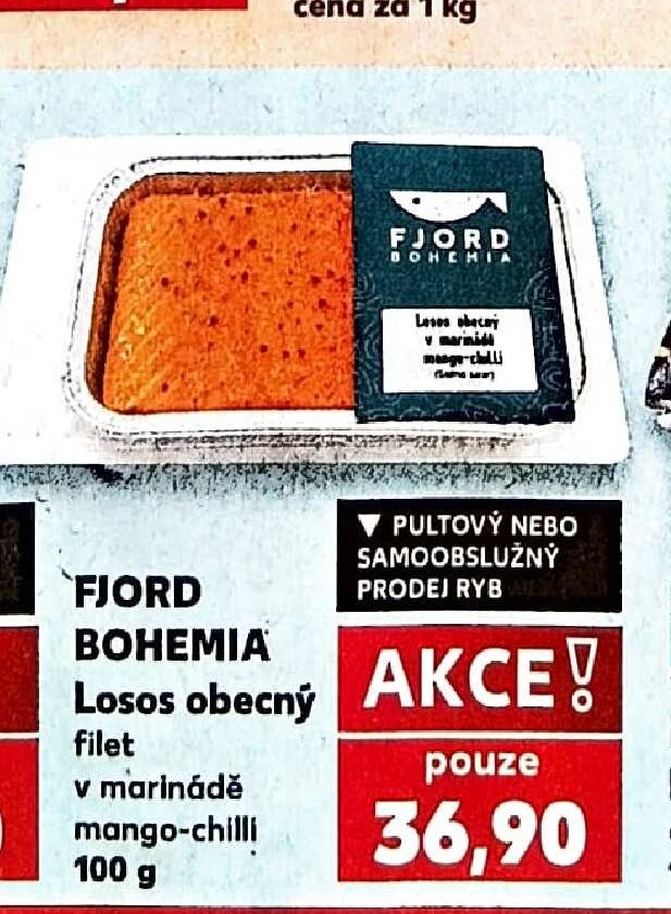 Fjord Bohemia Losos obecný filet v marinádě