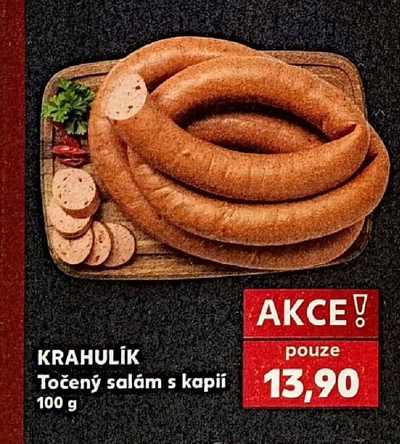 KRAHULÍK Točený salám s kapií
