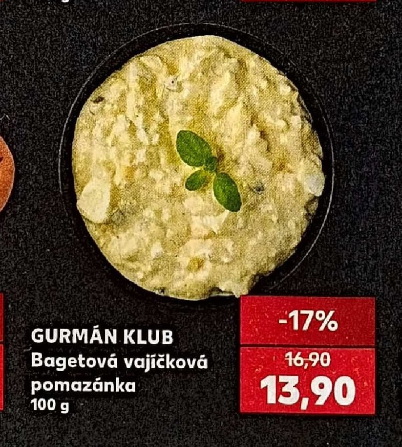 GURMÁN KLUB Bagetová vajíčková pomazánka