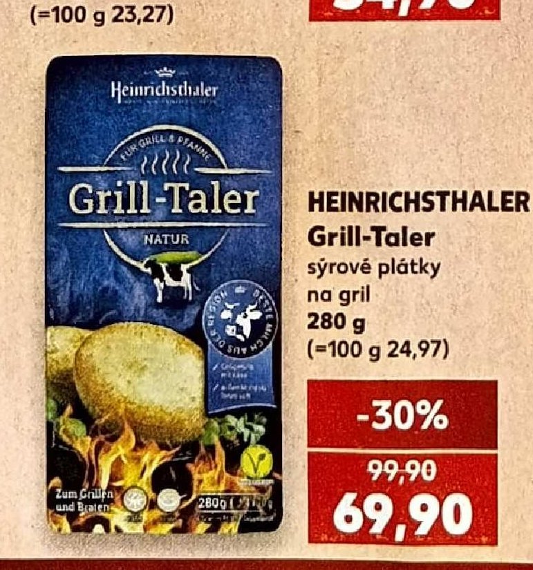HEINRICHSTHALER Grill-Taler sýrové plátky na gril