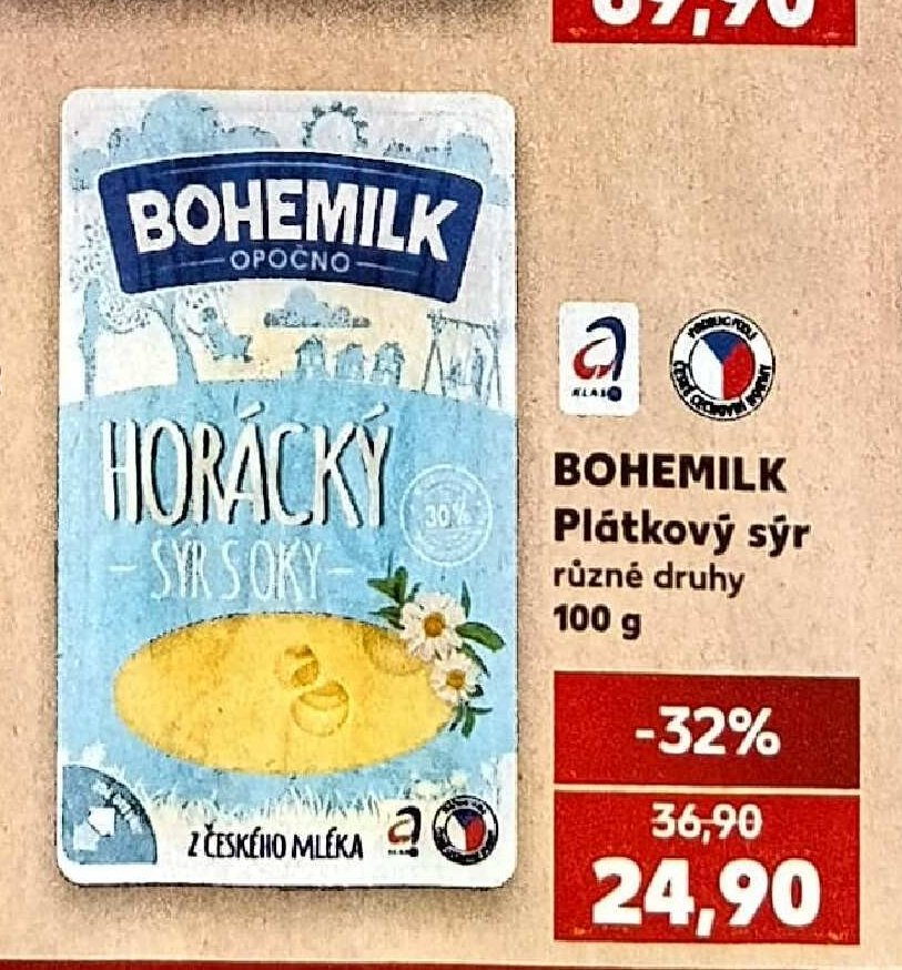 BOHEMILK Plátkový sýr