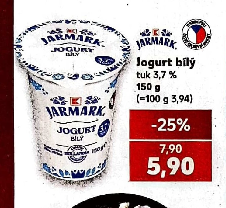 Jarmark Jogurt bílý 150 g