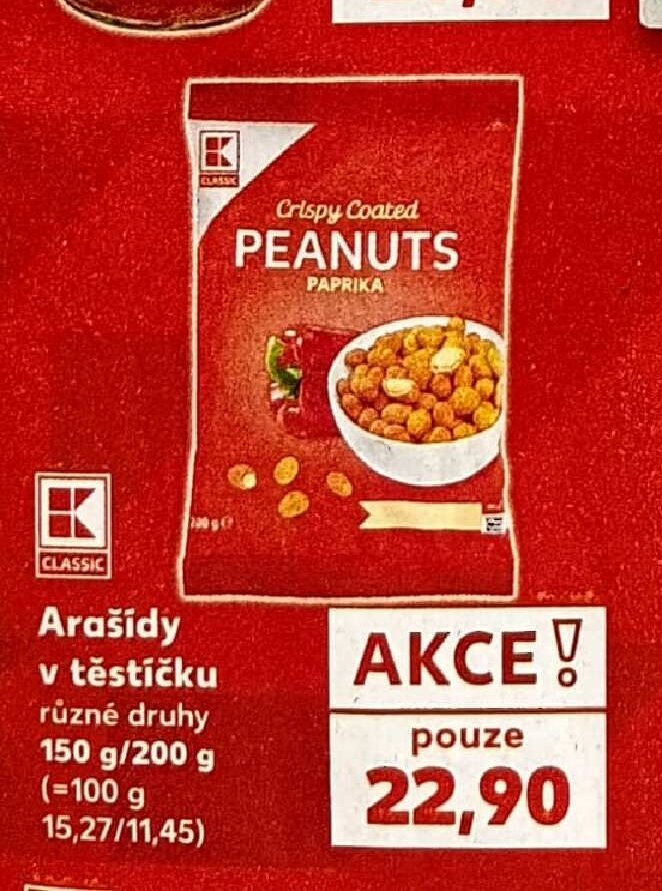 Arašídy v těstíčku