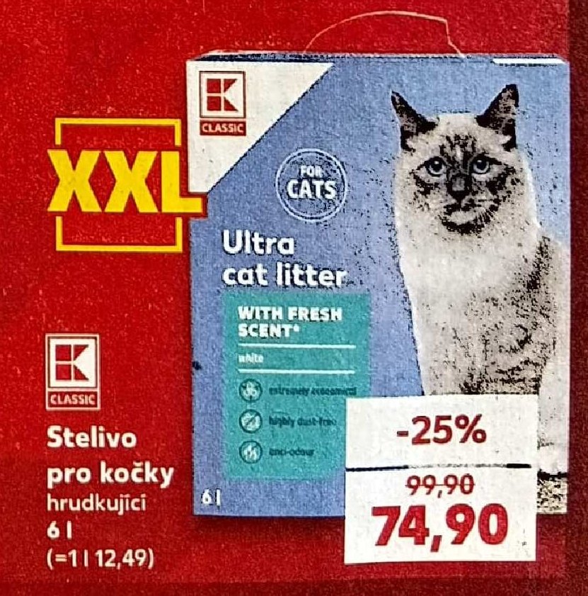 Stelivo pro kočky hrudkující