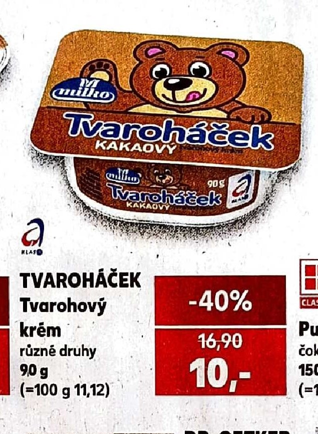 Tvaroháček Tvarohový krém