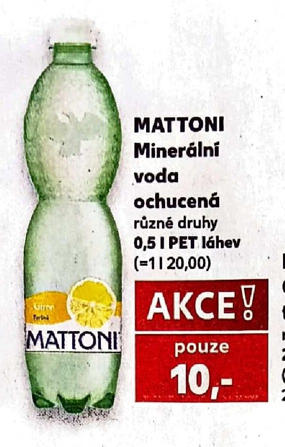 Mattoni Minerální voda ochucená