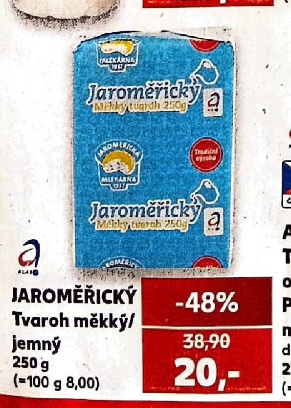 Jaroměřický Tvaroh měkký