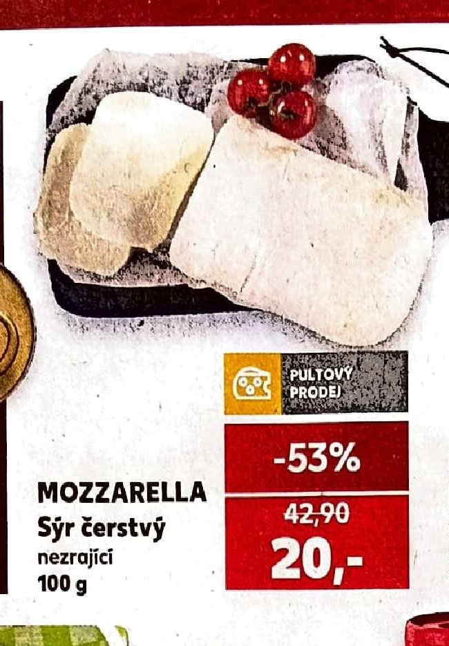 MOZZARELLA Sýr čerstvý 100 g