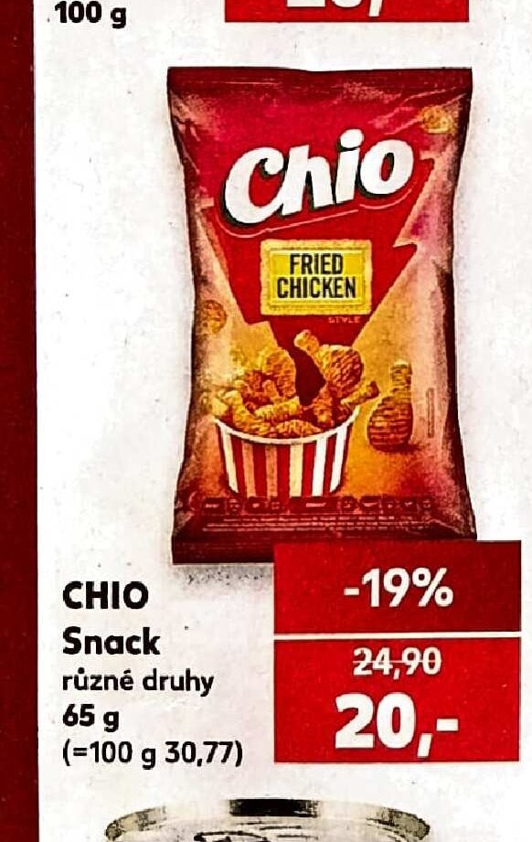 CHIO Snack různé druhy 65 g