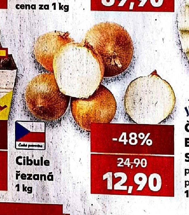 Cibule řezaná