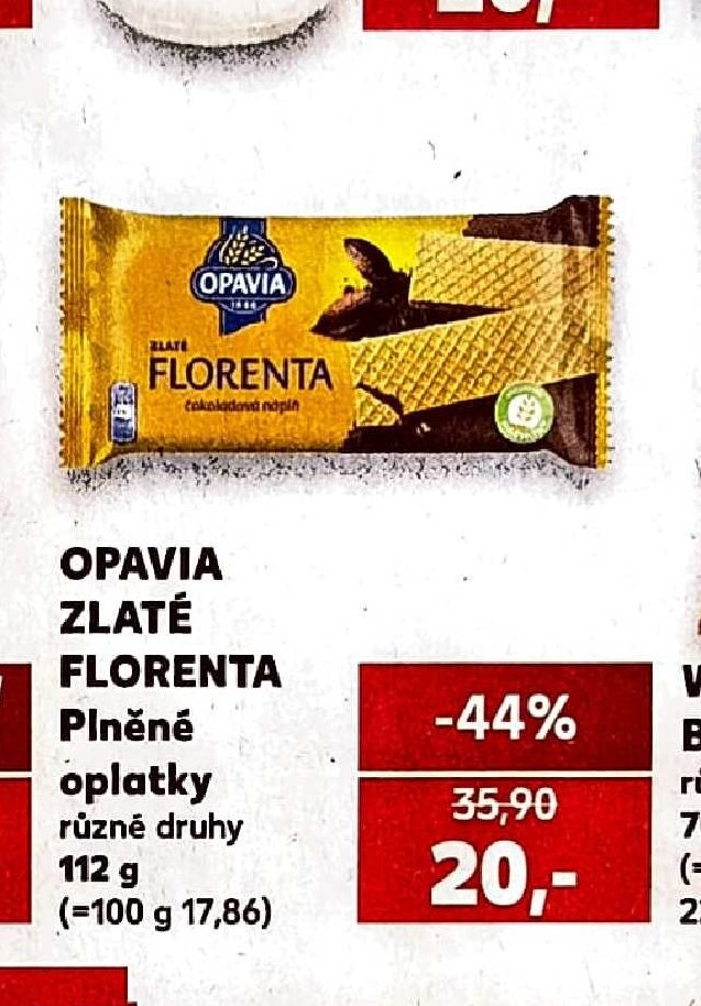 Opavia Zlaté Florenta oplatky