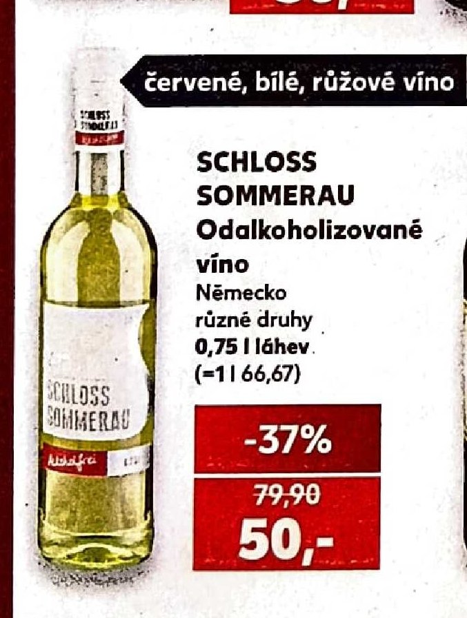 SCHLOSS SOMMERAU Odalkoholizované víno