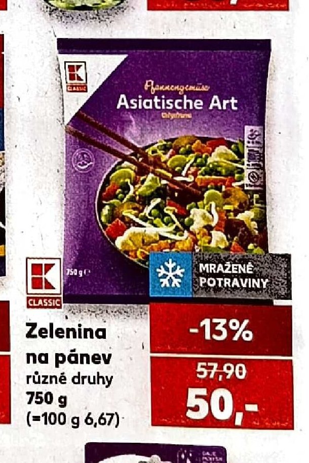 Zelenina na pánev