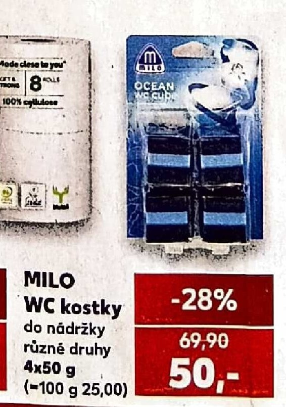 MILO WC kostky do nádržky