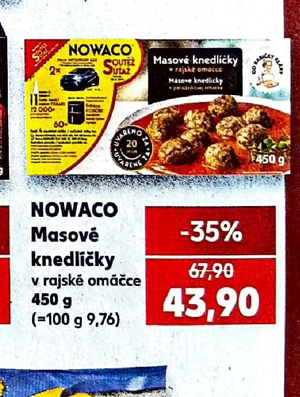 NOWACO Masové knedlíčky v rajské omáčce