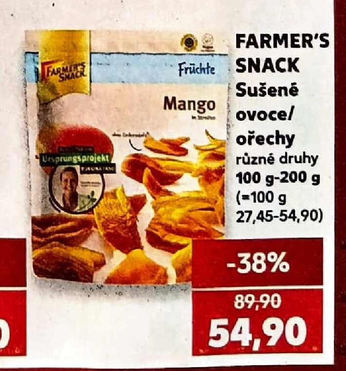 Farmer's Snack Sušené ovoce/ořechy