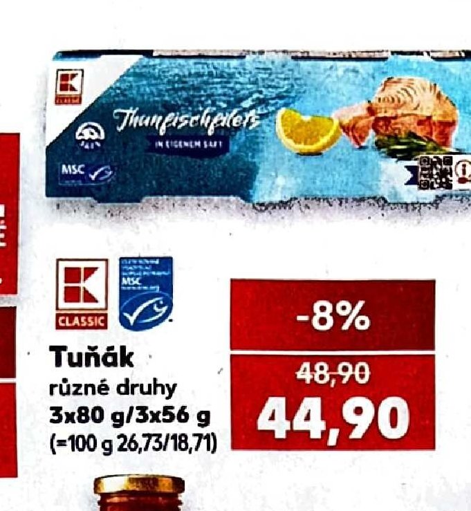 Tuňák různé druhy 3x80 g