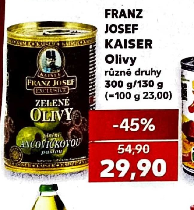 Franz Josef Kaiser Olivy různé druhy 300 g