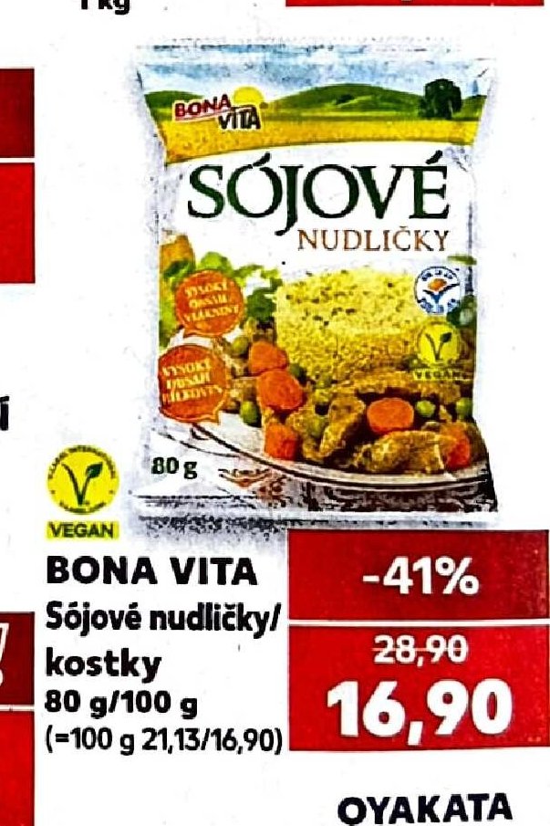 Bona Vita Sójové nudličky/kostky 80 g