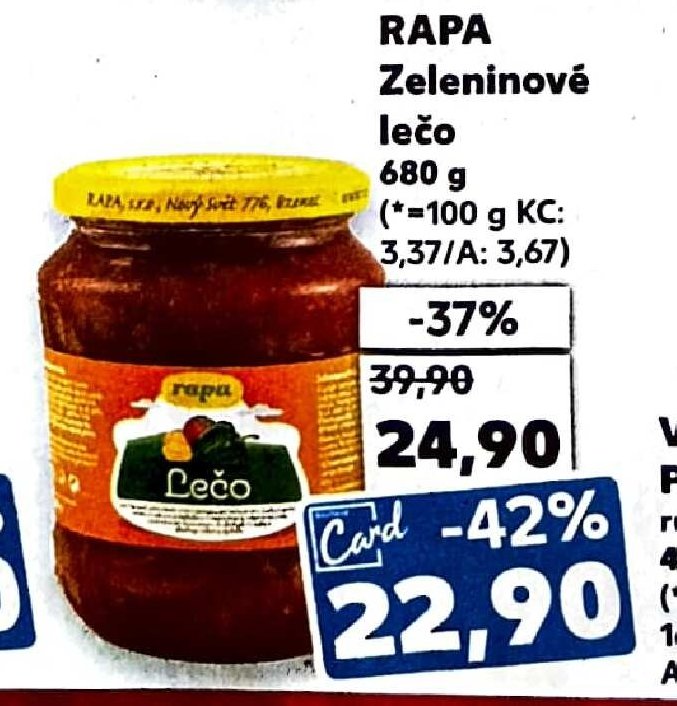 Rapa Zeleninové lečo 680 g