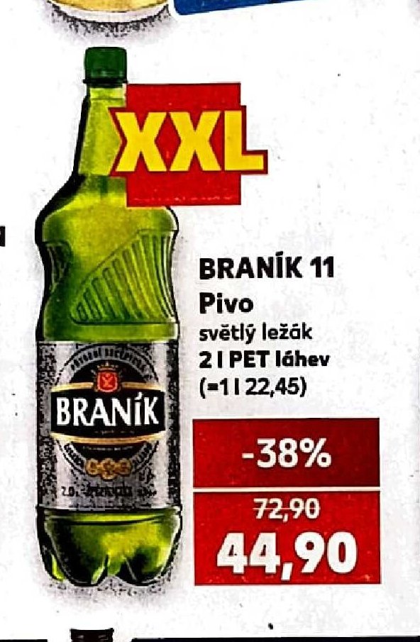Braník 11 Pivo světlý ležák