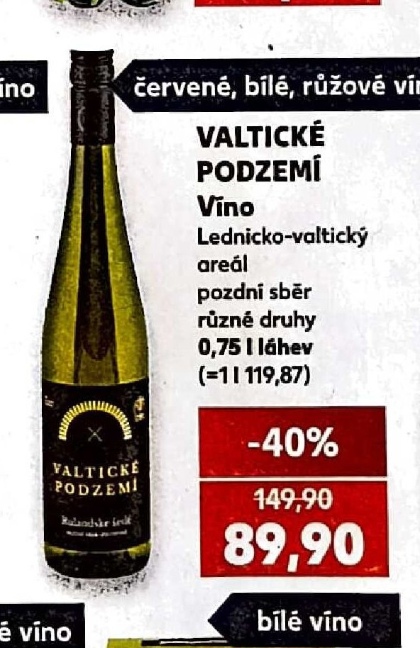 Valtické podzemí Víno