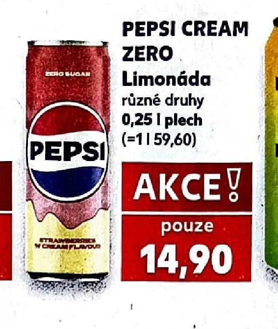 PEPSI CREAM ZERO Limonáda