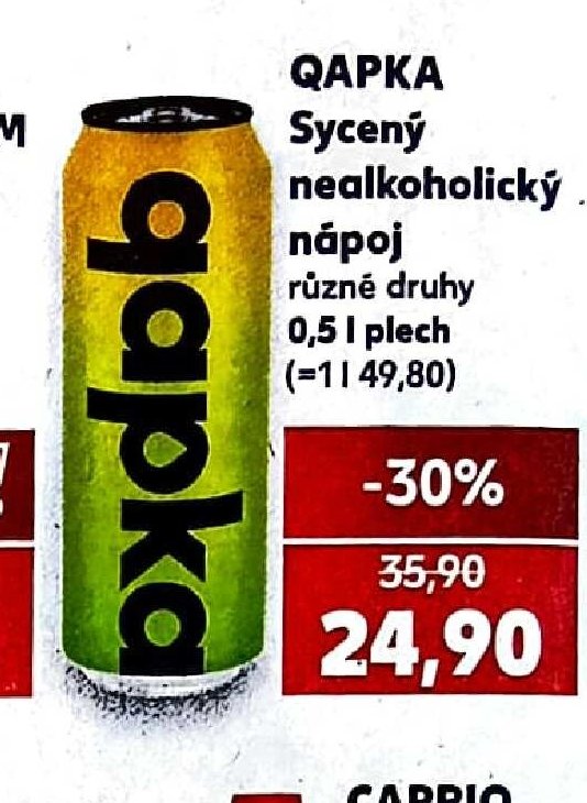 QAPKA Sycený nealkoholický nápoj