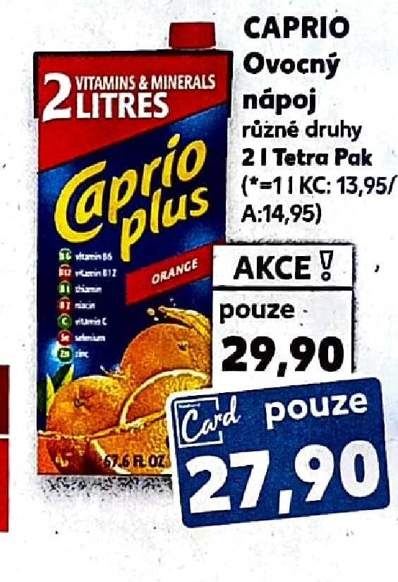 CAPRIO Ovocný nápoj